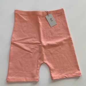 Sla the label peach bike shorts